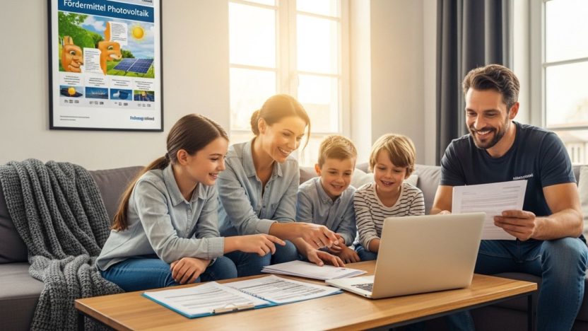 Fördermittel Photovoltaik Familie