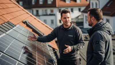 Photovoltaikanlage Installation Dach